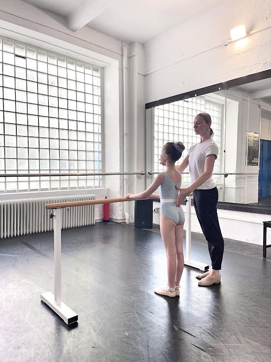 Posture work at the barre